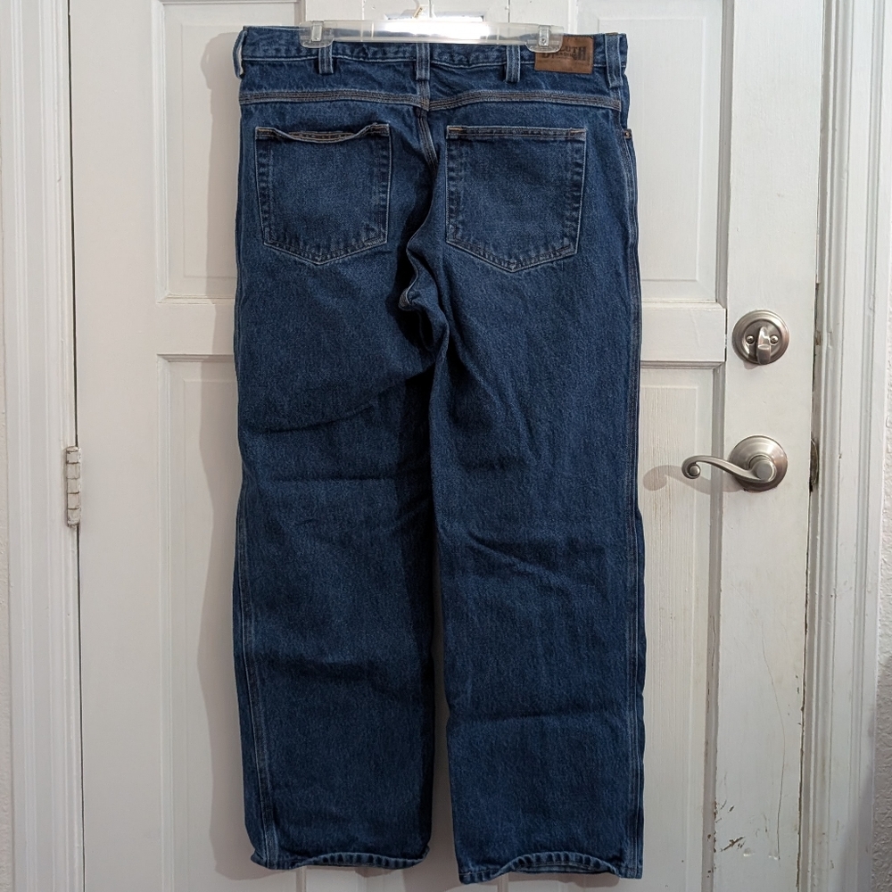 Duluth Trading Co 36x32 Relaxed Fit Blue Jeans - Picture 4 of 7